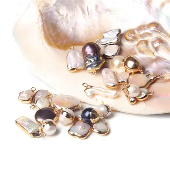  1/2/3Pcs Neregulate de apă Dulce Pearl Farmecele Naturale Baroc Pandantive Perle Pentru a Face Bijuterii DIY Colier Accesorii Handmade