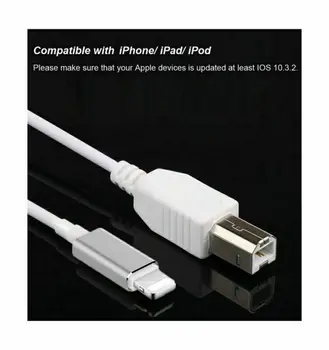  1/2 BUC Fulger de Tip B Tastatură MIDI Converter Cablu de 1M Pentru iPhone iPad IOS Cablu Audio Chitara Piese & Accesorii