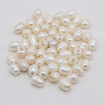  10buc/multe Perle Naturale Șirag de mărgele de Orez Forma Gaură Mare în Vrac Pearl Margele pentru Bratara Colier Cercei Accesorii de Luare de 9-10mm