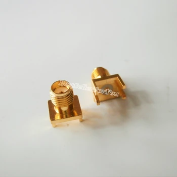  10buc SMA female lipire punte PCB clip edge muntele RF conector din Alama 8*9 MM