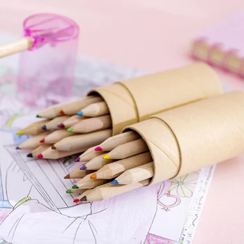  12 Culori Creioane Creioane Set Drăguț Japoneză Papetărie Desen De Arta Instrumentul Stilou De Culoare Rechizite Student Desen Creion