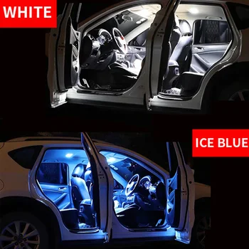  14pcs Alb Masina Becuri cu LED-uri de Interior Hartă Dom Kit de Lumina Pentru a se Potrivi 2006-2012 2013 Subaru Tribeca Ușă Portbagaj Lampa plăcuței de Înmatriculare