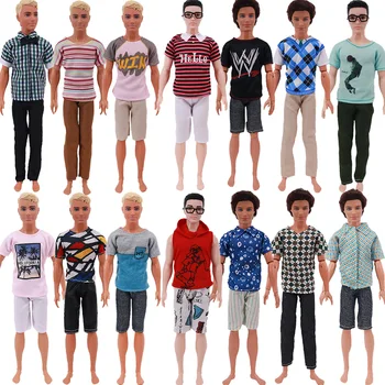  15 Buc Moda Ken Iubitul Manual Tinuta Set Haine pentru Barbie Băiat Papusa KEN Accesorii Cadouri Cadou pentru Copii, Jucării DIY
