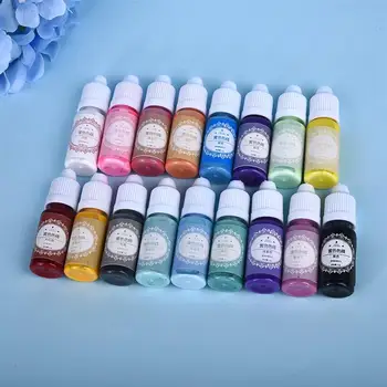  17 Culori/Set Rășini Epoxidice, Pigmenti Lichid Solid de Culoare de Vopsea Pentru DIY Rășină Mucegai Meserii de Luare de Bijuterii Accesorii Alcool de Cerneală