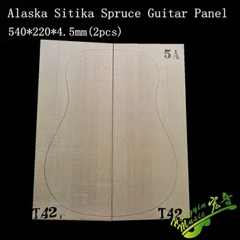  1SET AAAAA foto selecție de molid sitka chitara furnir chitara panoul de lână de lemn shandong hongyin 540*220*4.5 mm