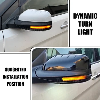  2 Buc Pentru Ford Explorer 2011-2017 2018 2019 Dinamic LED Lumina de Semnalizare Partea Aripa Oglinda Indicator Direct Înlocui Original