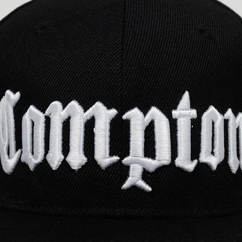  2019 noi COMPTON broderie Șapcă de Baseball Hip Hop Snapback capace plate moda sport Palarie Unisex Reglabil tata pălării