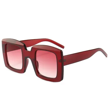  2019 Supradimensionate Pătrat ochelari de Soare pentru Femei Brand de Lux de Designer Rosu Verde Ochelari de Soare Femei Vintage Nuante UV400 Ochelari de 5427