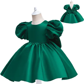  2022 Baby Girl Dress Conservatie mâneci Elegant Copil Rochie Pentru Fata 1 Petrecerea de Nunta Copilul Haine pentru Copii 1-6Y