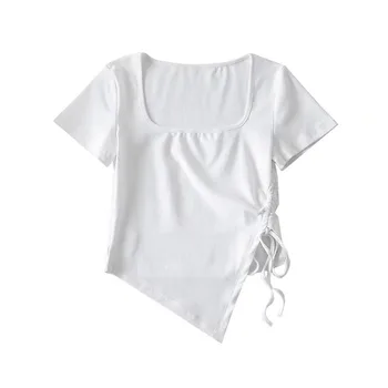  2022 neregulate cu mânecă scurtă T-shirt femei gravide de vara nou stil GRAY22