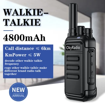  2022 noi 4800mah okyRadio 5w portabil impermeabil walkie-talkie 6km de apel distanța potrivit pentru auto-tur de conducere de control al traficului