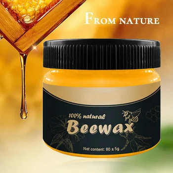  2022 NOI 80g Lemn Condimente Beewax Multifuncțional din Lemn Natural Ceara poloneză Ceara de albine, Pentru Mobilier, Podea, Mese, Scaune Cabinet
