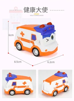  2022 Stil Nou 6 buc/set Gogo Autobuz MIni Trans Figurine Jucarie Autobuz Trage Înapoi Mini Figura Pentru Copii Cadouri