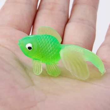  20buc Cauciuc Simulare Mic Peștișor de acvariu Decor Jucărie pentru Copii Decorare Baie Jucărie