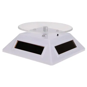  360 de Grade Ceas de Fotografie Stand de Afișare Platan Rotativ Ceas Bijuterii Solar Display Stand de Lumină LED Schimbare Display Stand