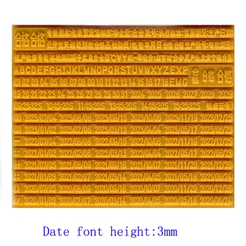  3mm Mare Data Font Instrument de Codificare Pentru Capac de Sticla