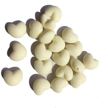  50 Margele de Silicon (20mm Inima) Alegeți Culori -Silicon pierde inima margele ,inima de silicon, liber de șirag de mărgele pentru copii mesteca