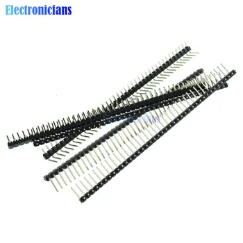  5Pcs 40Pin 2.54 mm pin header unghi pin header singur rând unghi drept antet pin