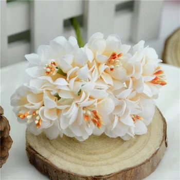  60pcs Mini Mătase Gradient Stamen Artificiale Buchet de Flori Pentru Decor Nunta DIY Cadou Cununa de Ambarcațiuni de Scrapbooking de Flori False
