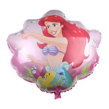  6Pcs/lot Sirena Ariel Petrecere Baloane 32inch Numărul Balon de Folie de Petrecere de Aniversare pentru Copii Rechizite Copil de Dus Decoratiuni