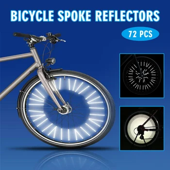  72pcs Biciclete a Vorbit Reflectoare de Mare Intensitate Reflecție Pentru MTB Biciclete Rutier de Lumina Suplimentare Pentru Echitatie în condiții de Siguranță Pe timp de Noapte