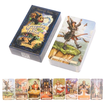  78Pcs/cutia de zi cu Zi Vrăjitoare Carte de Tarot engleză Tabla de Joc Carte de Joc de Orientare Soarta Divinație Tarot Carduri pentru Femei