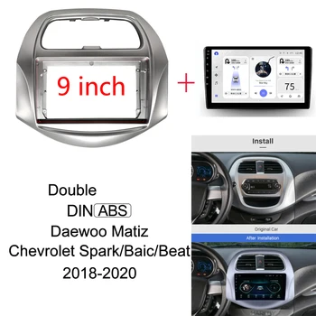  9 inch Radio Fascia pentru Daewoo Matiz Chevrolet Spark Baic Bate 2018+ Stereo Panou Player Dash Instala Surround Kit Rama