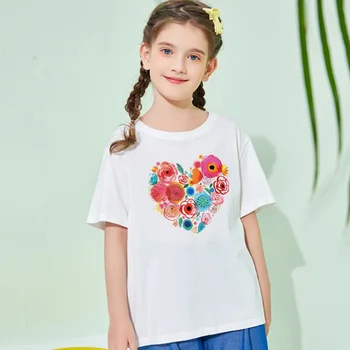  Acuarelă Inima Patch-uri pentru haine Clorhing autocolante termo-autocolante pentru copii de fier pe transfer