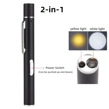  Alonefire P62 Reîncărcabilă Lanterna LED Pen Light Mini Lanterna Rece de Încărcare USB Utilizat Pentru Camping Medici
