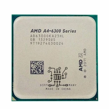  AMD A4-Series A4 6300 A4 6300k CPU Dual-Core Procesor AD6300OKA23HL /AD630BOKA23HL Socket FM2
