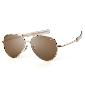  American Optic ochelari de Soare Barbati de Brand Designer de Înaltă Calitate Ramă de Aur, ochelari de soare AO Pilot de Ochelari de Soare de sex Masculin Nuante