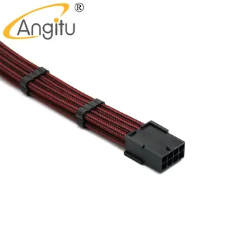  Angitu Personalizate Curba GPU 8pini PCI-E de sex Masculin la Feminin Putere Cablu de Extensie+ 5 buc Cablu Pieptene