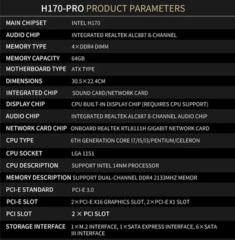  ASUS H170-PRO Placa de baza LGA 1151 MotherboardLGA 1151 DDR4 Intel H170 64GB PCI-E 3.0 M. 2 USB3.1 ATX Pentru Core i3-6300 7300 procesoare