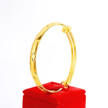  Brățări de aur pentru Femei Nunta Logodna Bijuterii Model de Diamant Aur 18K Bratari Push-Pull Reglabil Brățări de sex Feminin