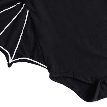  Băiețelul Romper Maneca Lunga Salopetă Costum de Halloween Cadou Fete Cosplay Bat-mâneci Haine 0-24M Copii Haine Negre Set
