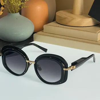  Clasic in stil Gotic Steampunk ochelari de Soare Brand de Lux de Designer de Înaltă Calitate Retro Unisex Metal Rotund-împodobite Cadru Ochelari de Soare UV400
