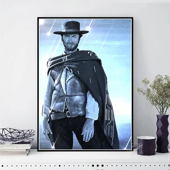  Clint Eastwood Poster de Film Pictura Panza Printuri de Arta pe Perete Poze Decor Acasă