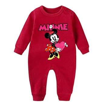  Copil Nou-Născut Haine Boy Salopeta De Desene Animate Disney Minnie Mouse Fete Salopetă Copil Pentru Sugari Din Bumbac Haine Copii Haine, Pijamale