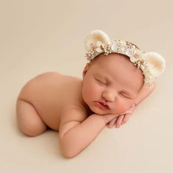  Copil nou-născut pălărie recuzită fotografie,handmade bentita arc cu potrivire pentru papusa baby photo props