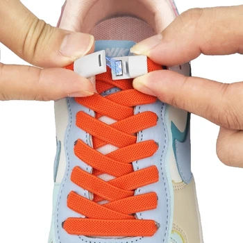  Curcubeu nou sistem de Blocare Magnetic Șireturile Nu lega șireturile de la Pantofi Adidași Șiret Elastic Copii Adulți Leneș Dantele O Mărime se Potrivește Tuturor Pantofi
