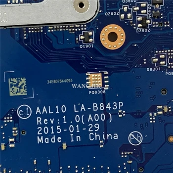  De Lucru CN-0HD0R2 0HD0R2 Pentru DELL Inspiron 5558 3805U Renovat Notebook Placa de baza LA-B843P SR210 DDR3 Placa de baza