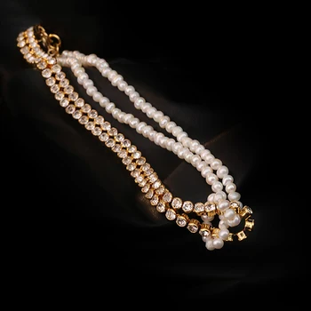  Diamond Pearl Cusaturi De Lux Lumina Clavicula Lanț Colier Pentru Femei De Moda Coreeană Coliere Petrecere De Aniversare Cadouri Bijuterii