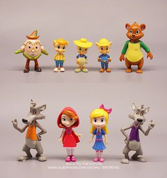  Disney Goldie și Ursul de 5-9cm 9pcs/set mini papusa de Acțiune Figura Anime Decor Colecție de Figurine model de Jucărie pentru copii cadouri
