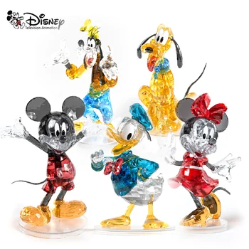  Disney Mickey Mouse Desene Animate Diy De Cristal, Cum Ar Fi Blocuri Model Minnie, Donald Clădire Din Cărămidă Cifre Decor Jucărie Pentru Copii Cadouri