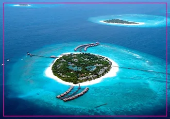  Dreptunghi Rigid Magneți ,Maldive, Insula Paradis Vedere Dreptunghi De Metal Magnet De Frigider 5538 Turism Suvenir