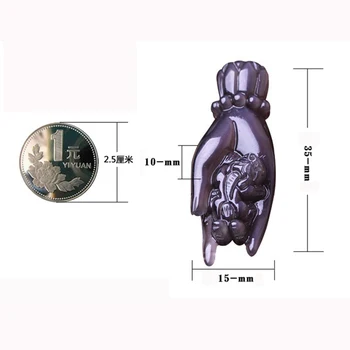 Dropshipping De Înaltă Calitate Gheață Natural Negru Obsidian Buddha Sculptate De Mână Pi Xiu Norocos Colier Pandantiv Pentru Femei, Bărbați Bijuterii