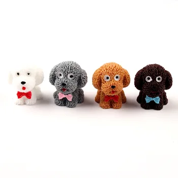  Drăguț Diy 3D Catelus Câine de Desene animate Rășină Farmece Accesorii Diy Creative Breloc Animal Pandantiv Micro Peisaj Decor C230