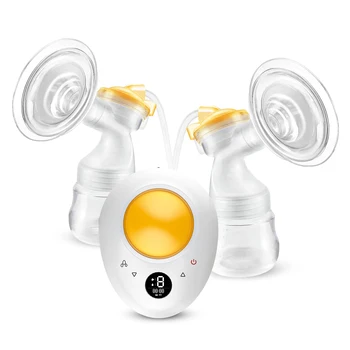  Dublu Pompa de San Electrica pentru Alăptare Lumina de Noapte 3 Moduri de Zgomot Redus Anti-Retur Afișaj LED Dual 150ml Sticle de Lapte