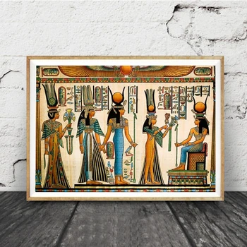 Egipt Arta De Perete Panza Pictura Hârtie Pergament Stil Vechi Antic Printuri Retro Egiptean Imagine Decor De Perete King Tut Regina