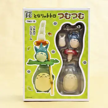  Figura Anime Ghibli Totoro Acțiune Drăguț Figura Totoro Familie Model Ornamente Figurine de Mini Set Jucării DIY Accesorii Mini Ambarcațiunile de Jucărie